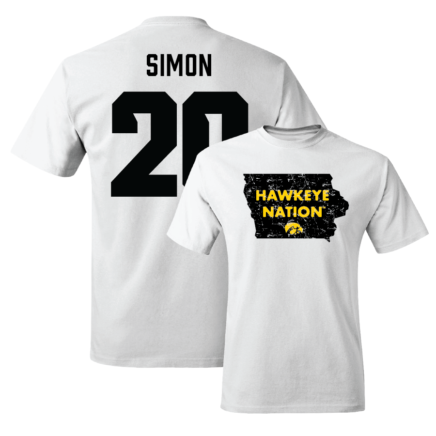 Softball White State Comfort Colors Tee  - Devin Simon