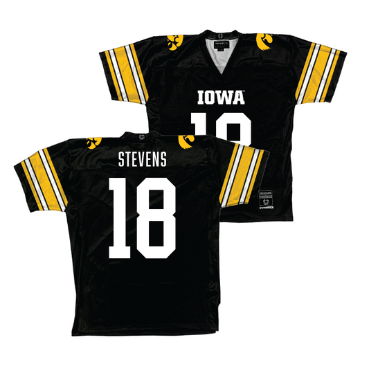 Iowa Black Football Jersey - Drew Stevens