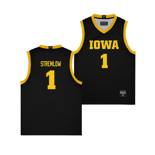 Iowa Women's Black Basketball Jersey  - Taylor Stremlow
