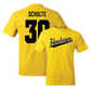 Gold Football Script Tee - Quinn Schulte