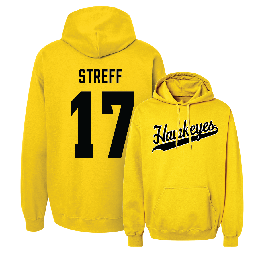 Gold Softball Script Hoodie - Anna Streff