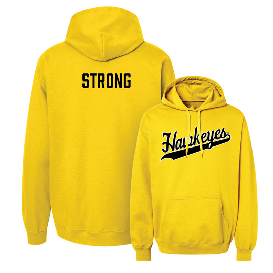 Gold Track & Field Script Hoodie - Martin Strong