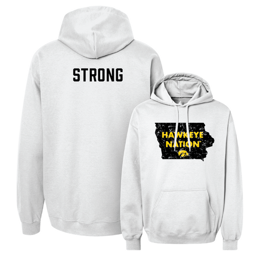 Track & Field White State Hoodie - Martin Strong