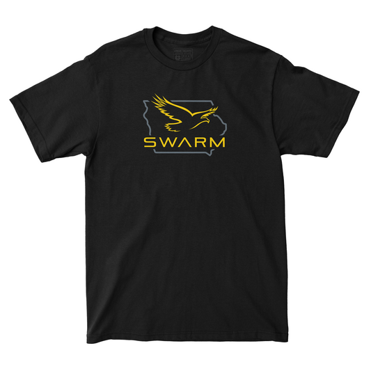 Iowa Swarm Collective: Black Swarm Logo Tee