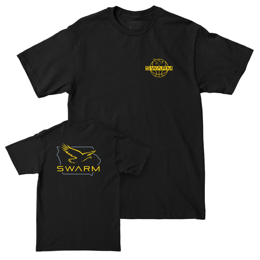 Iowa Swarm Collective: Black Swarm Basketball Tee