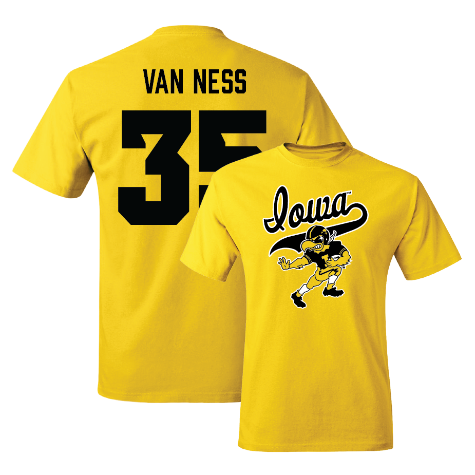 Gold Football Mascot Tee  - Devan Van Ness