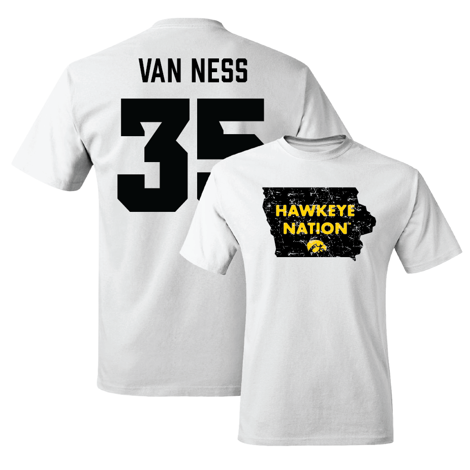 White Football State Comfort Colors Tee  - Devan Van Ness