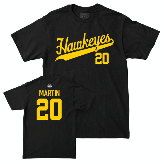 Legacy Collection: Iowa Women's Basketball Black Script Tee - Kate Martin | #20
