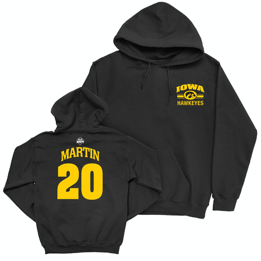 Legacy Collection: Iowa Women's Basketball Black Victory Hoodie - Kate Martin | #20