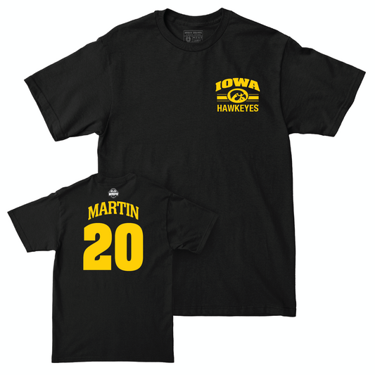 Legacy Collection: Iowa Women's Basketball Black Victory Tee - Kate Martin | #20