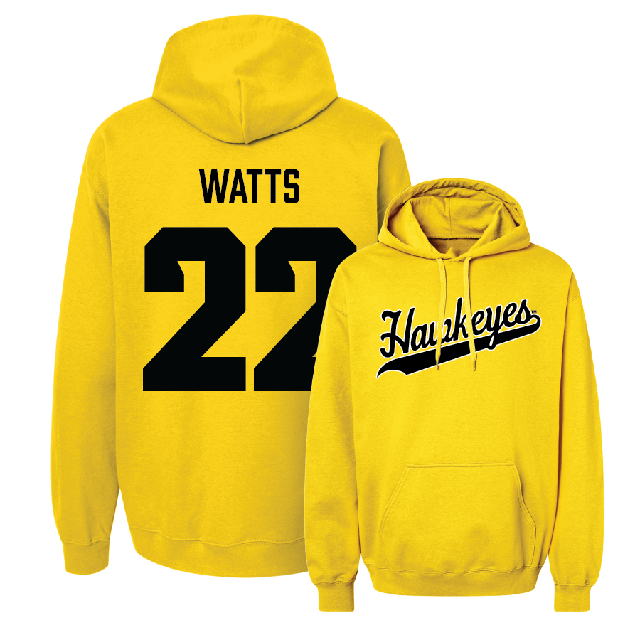 Gold Baseball Script Hoodie  - Anthony Watts