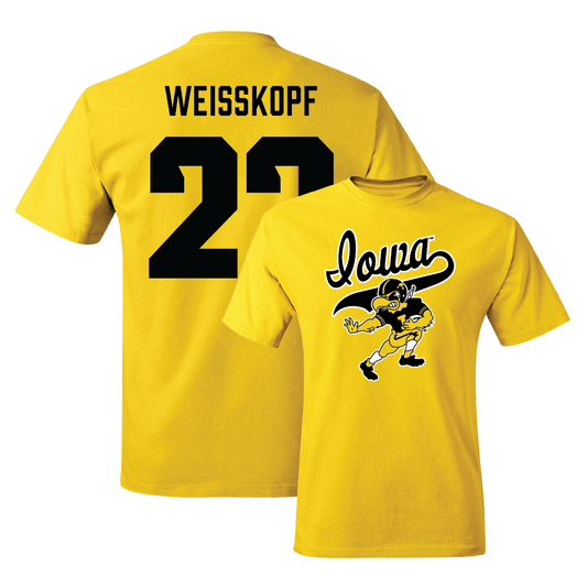 Gold Football Mascot Tee   - Derek Weisskopf