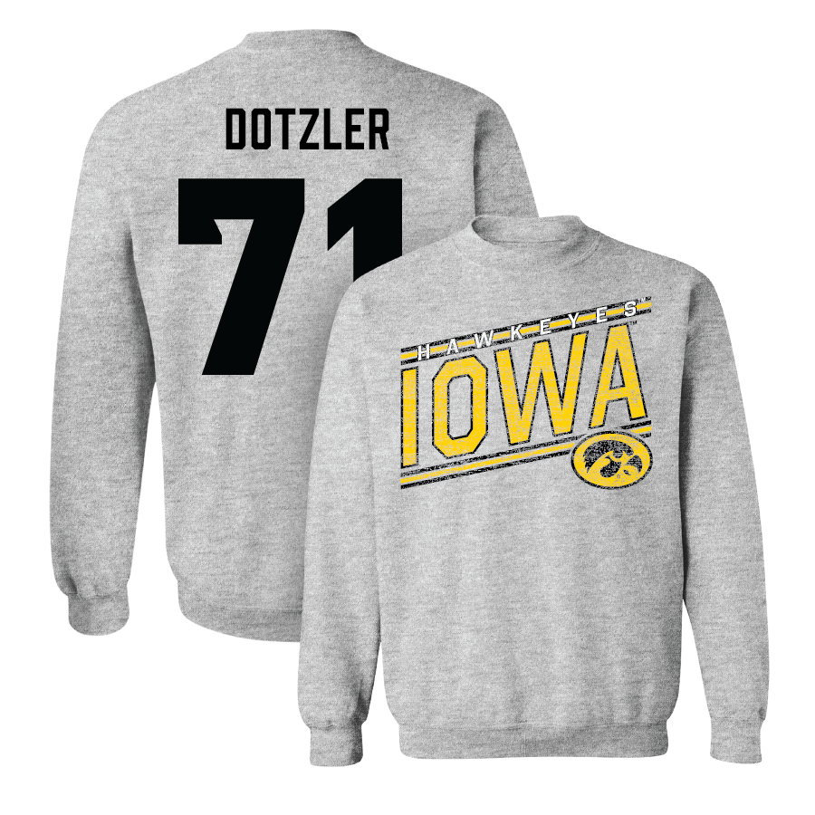 Sport Grey Football Slant Crew   - Jack Dotzler