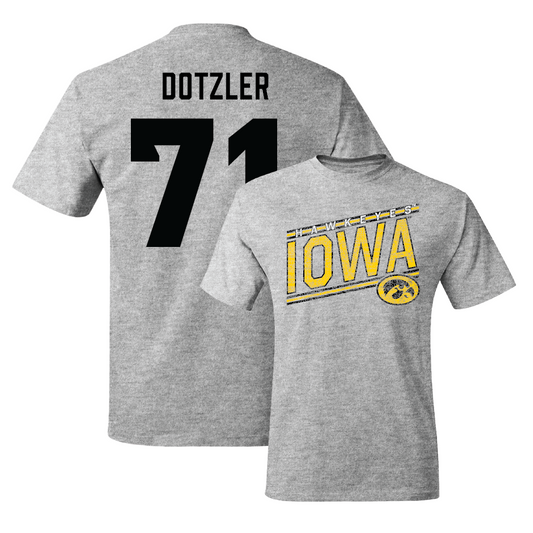 Sport Grey Football Slant Tee   - Jack Dotzler