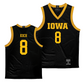 Iowa Men's Black Basketball Jersey  - Cooper Koch