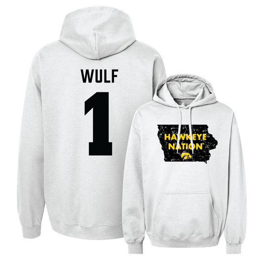 Baseball White State Hoodie  - Caleb Wulf