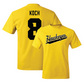 Gold Men's Basketball Script Tee  - Cooper Koch