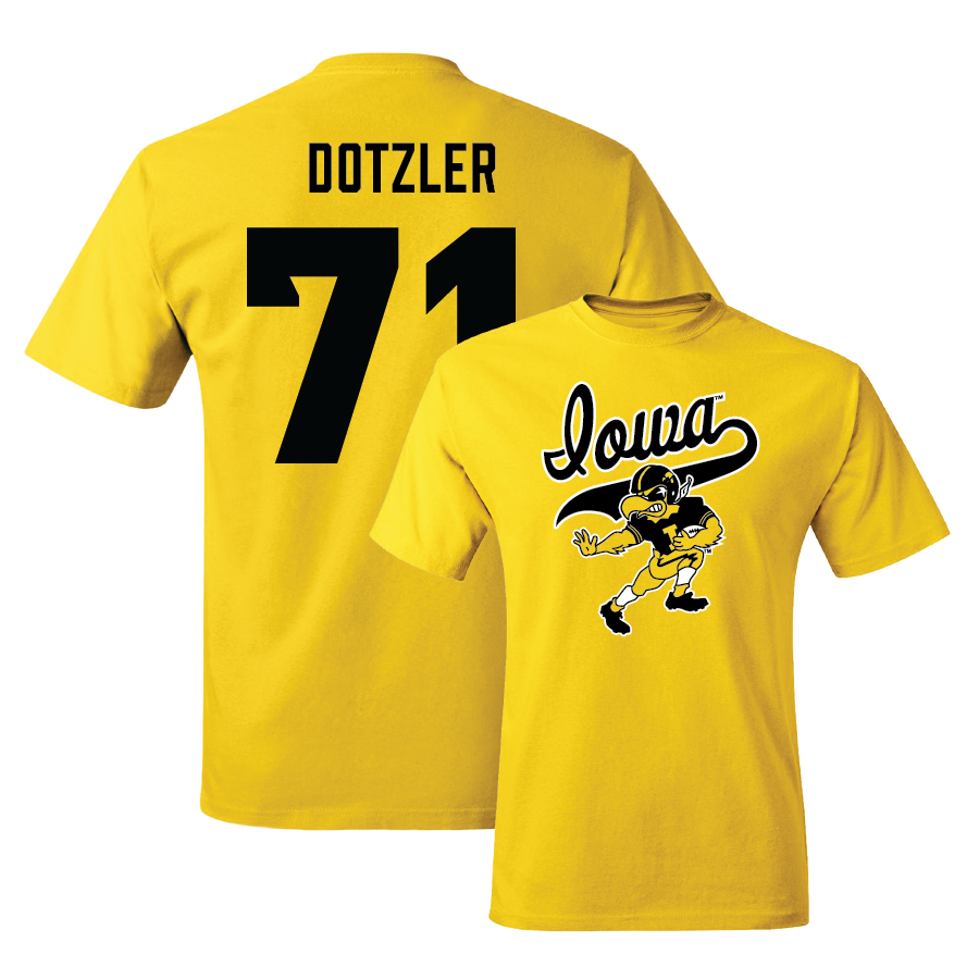 Gold Football Mascot Tee   - Jack Dotzler