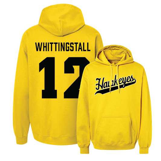 Gold Women's Volleyball Script Hoodie  - Hannah Whittingstall