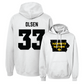 Women's Basketball White State Hoodie  - Lucy Olsen