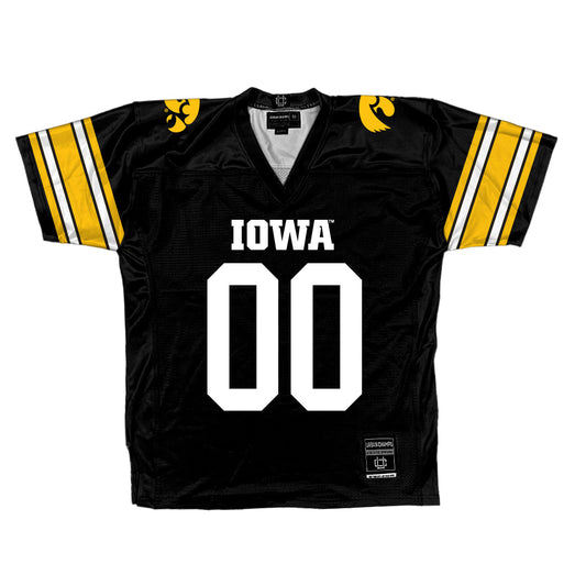 Iowa Football Black Jersey - Deacon Hill | #10